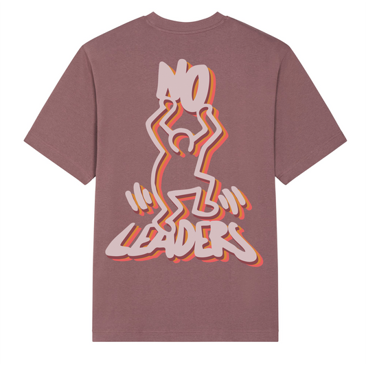 NO LEADERS© "DANCE" MOCHA OVERSIZED TEE