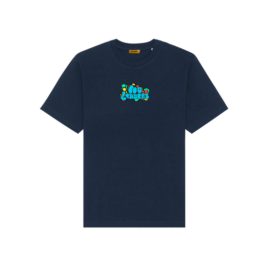 NO LEADERS© "BUBBLE" NAVY OVERSIZED TEE